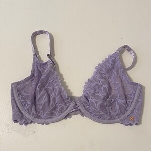 Salvage Soft Purple Lace Bra